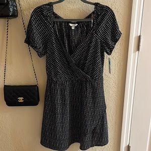 Speechless mini black & white dress